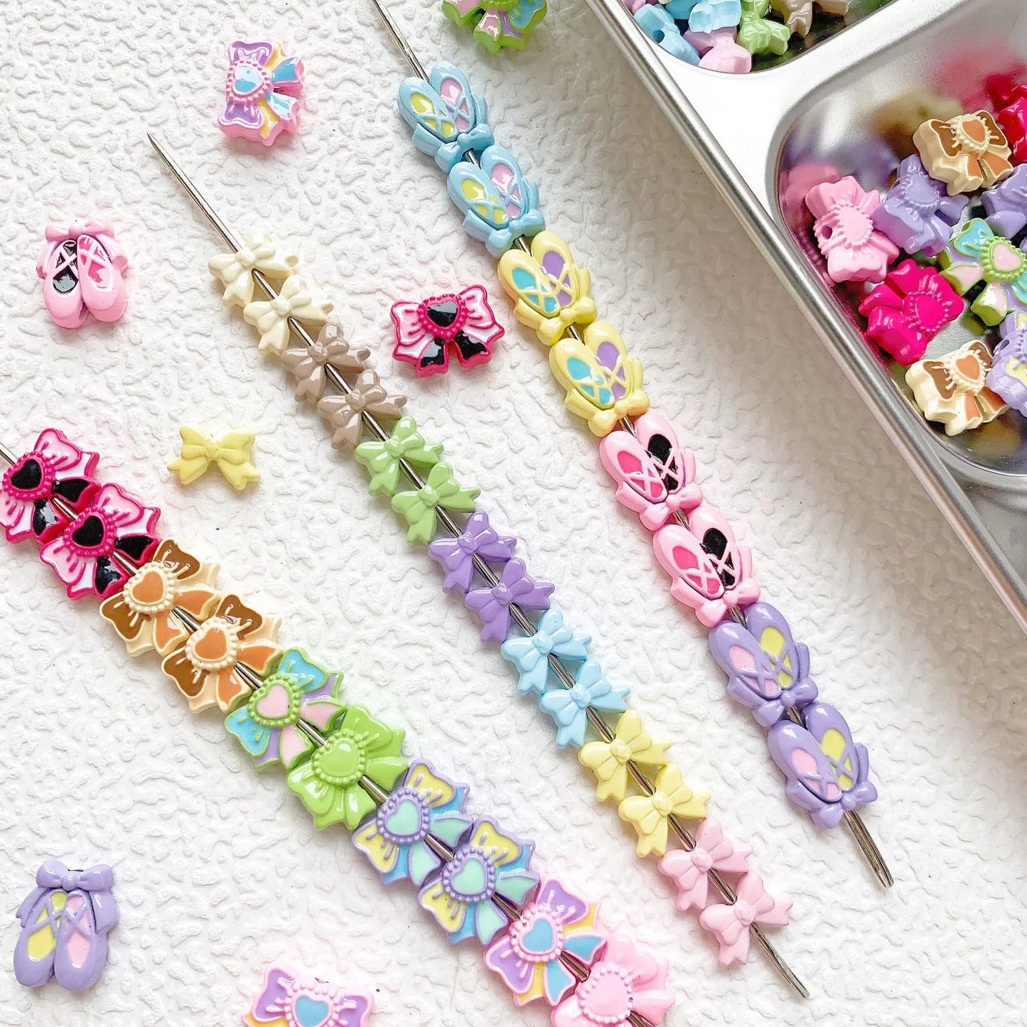 A4- Metal Rainbow Beads Lucky Bags for DIY - TikTok Live Opening