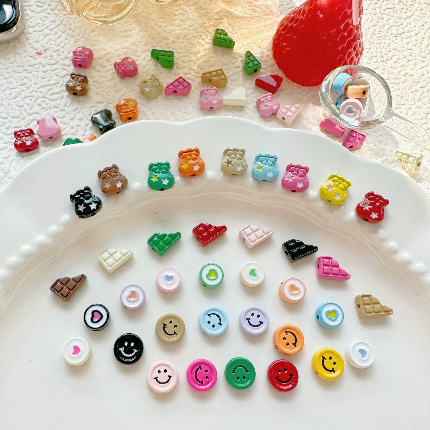 A4- Metal Rainbow Beads Lucky Bags for DIY - TikTok Live Opening