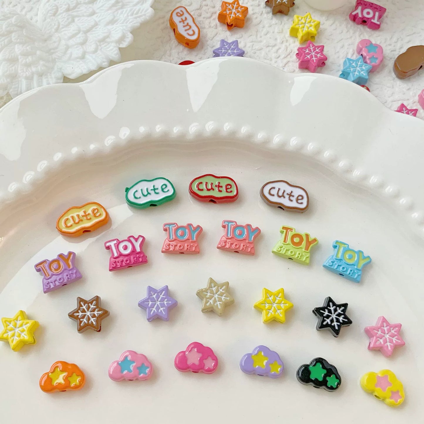 A4- Metal Rainbow Beads Lucky Bags for DIY - TikTok Live Opening